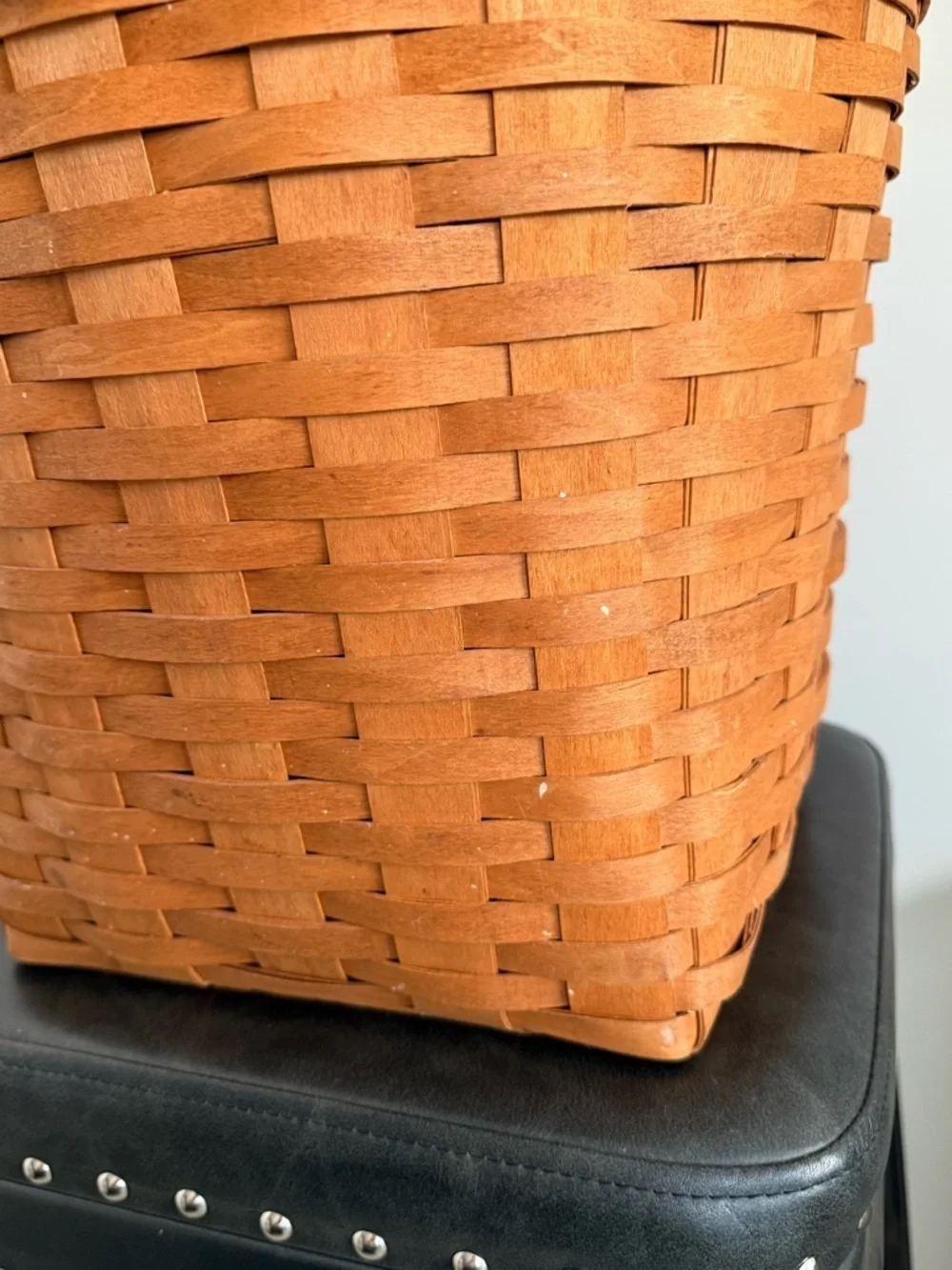 Longaberger Retired 13” Measuring Basket Wood-Lid & Protector